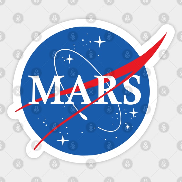 Nasa Logo Mars Sticker by Nerd_art